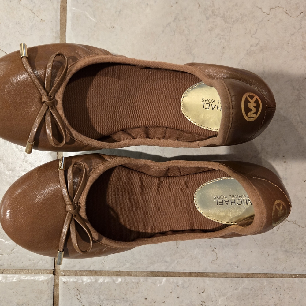 Michael Kors Women's Brown Ballet Flats